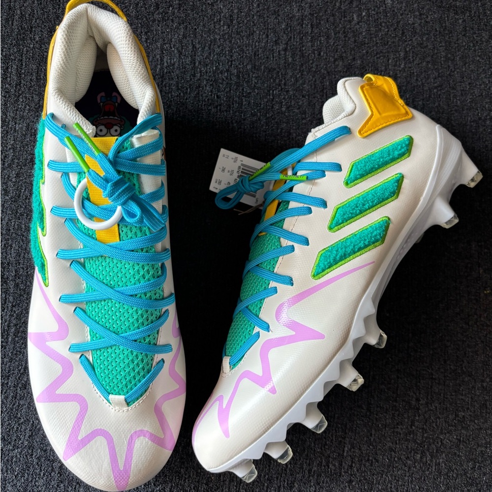 ADIDAS X THE SIMPSONS FREAK 22 “KRUSTY THE CLOWN” FOOTBALL CLEATS SIZE 11